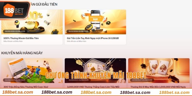 Chương trình khuyến mãi 188BET 
